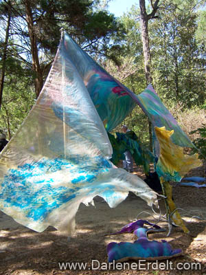 Fabric In The Garden