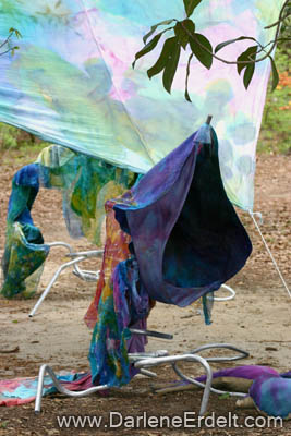 Fabric In The Garden