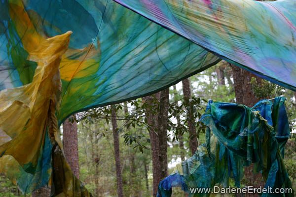 Fabric In The Garden