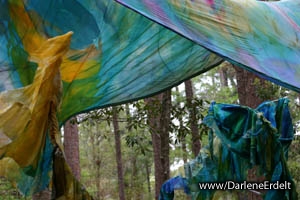 Fabric In The Garden