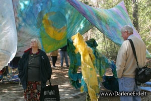 Fabric In The Garden