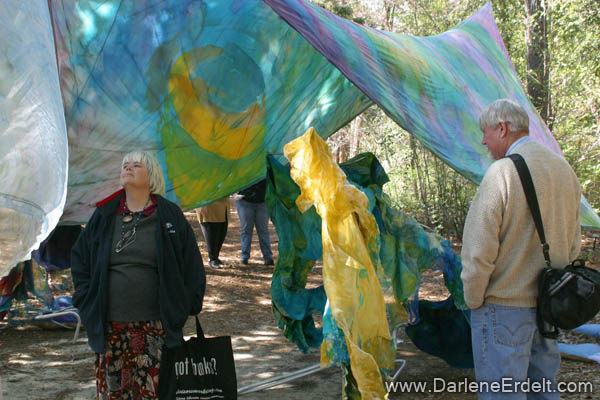 Fabric In The Garden